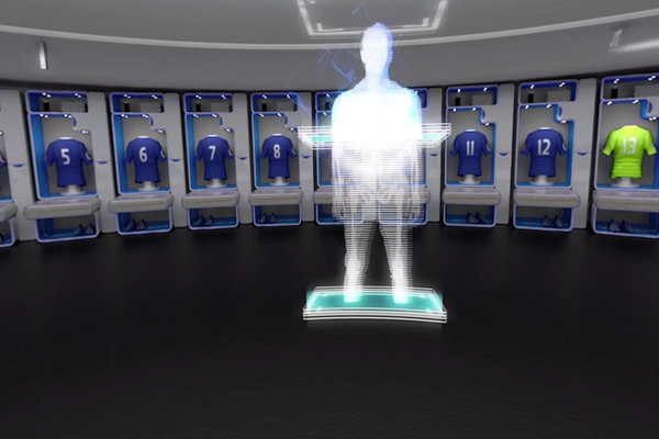 футбол в очках виртуальной реальности
