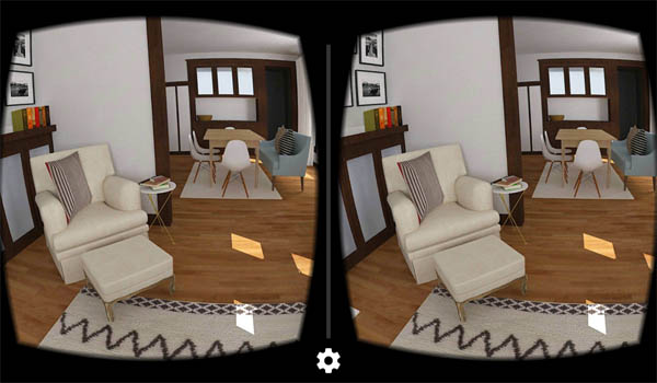 виртуальная реальность квартире в очках