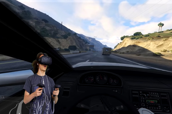 игра GTA5 в очках виртуальной реальности