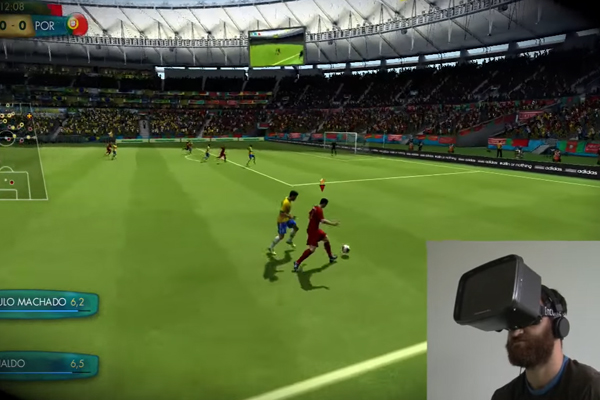 fifa vr game в очках виртуальной реальности