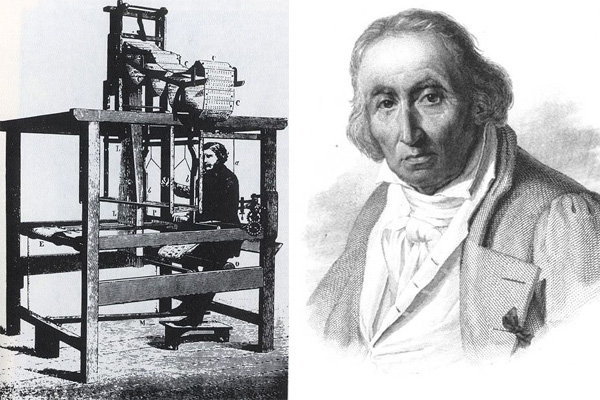 первая автоматизированная линия ткача Жозефа Мари Жаккара